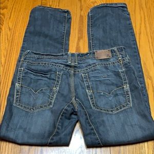 Carbon Black Straight Jeans, M 32 x 32